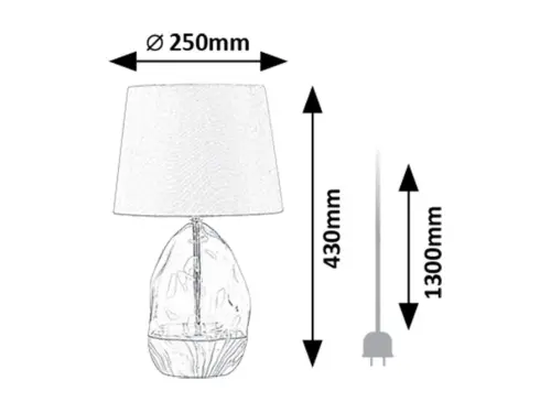 Stolové svietidlo Rabalux 74228 1x40W E27 230V IP20 sivá